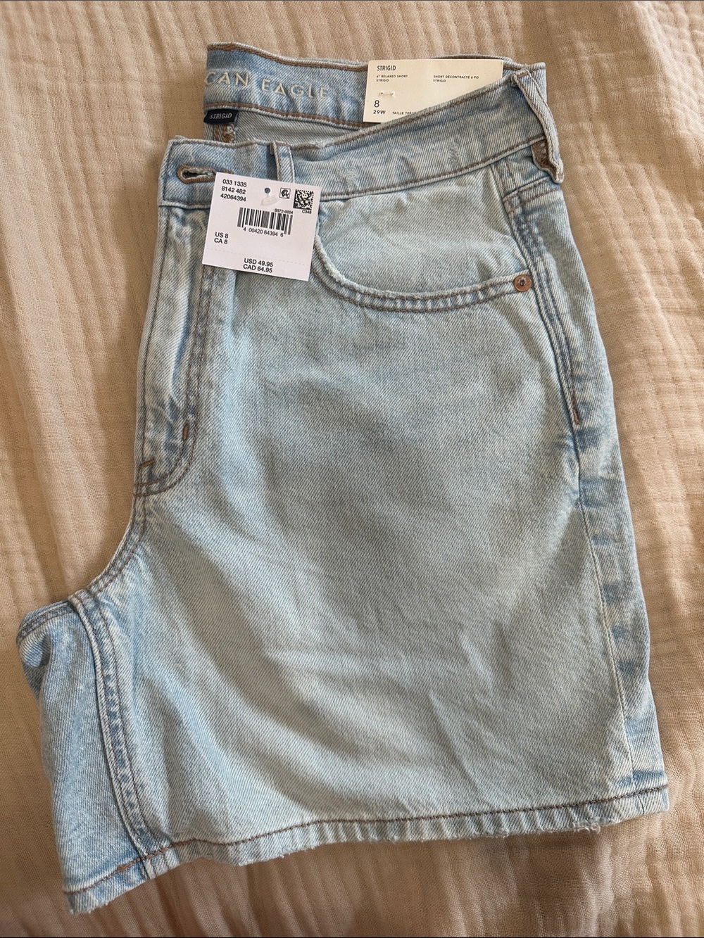 American Eagle Outfitters Light Wash Denim Shorts